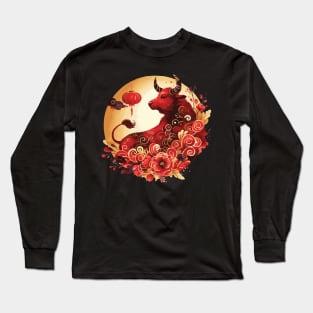 Chinese Zodiac Year of the Ox Long Sleeve T-Shirt